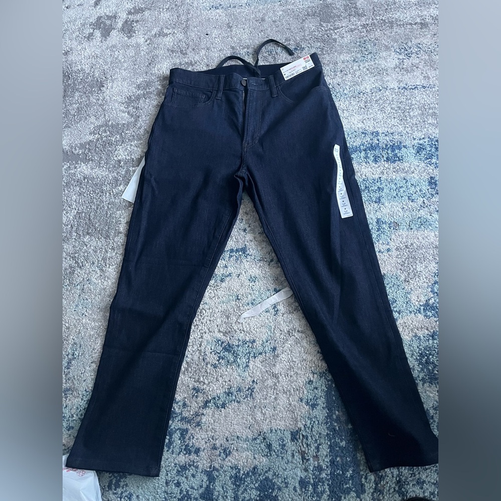 UNIQLO EZY Ultra Stretch Jeans Blue Medium (W30XL27)